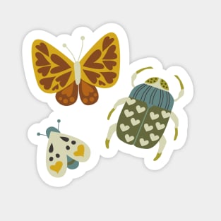 Love Bugs on Gray Sticker